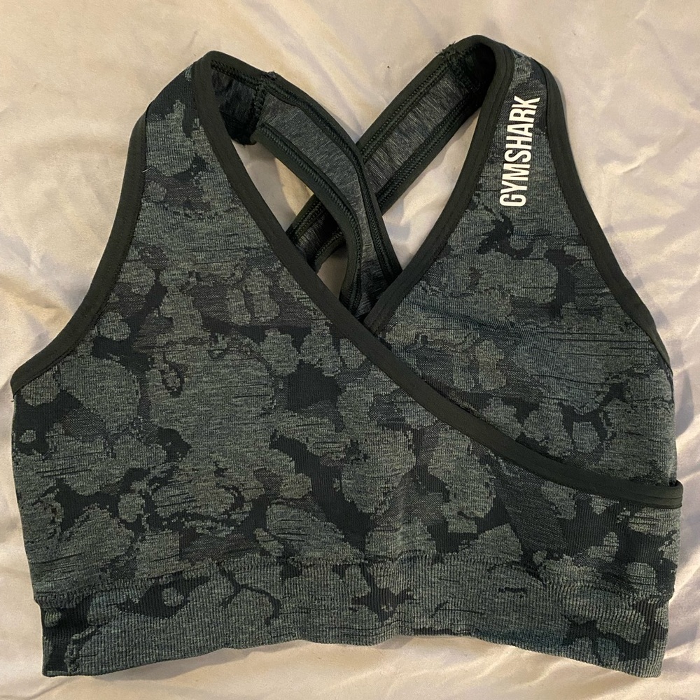 Gymshark Adapt Camo Bra - Green